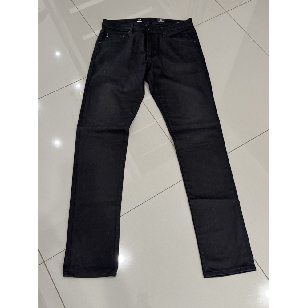 Ag Adriano Goldschmied The Tellis Black Jeans Modern Slim Fit, 31x 34